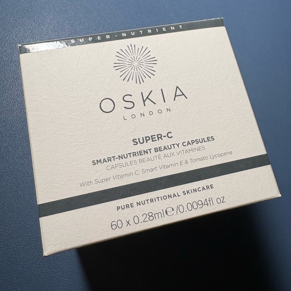 Oskia Super-C Smart Nutrient Beauty 60 Capsules Full Size Serum vitamins C & E